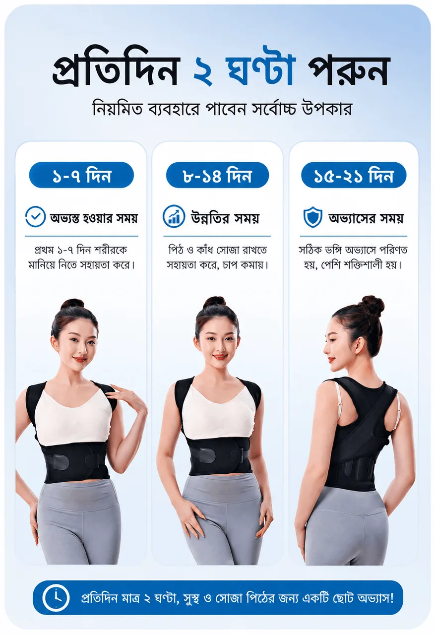 কীভাবে পরবেন — ২১ দিনের রুটিন
